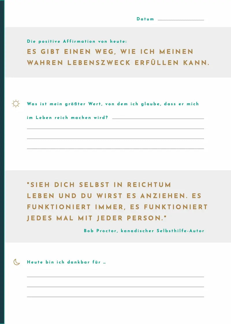 Das Reichtums-Journal (digital Deutsch)