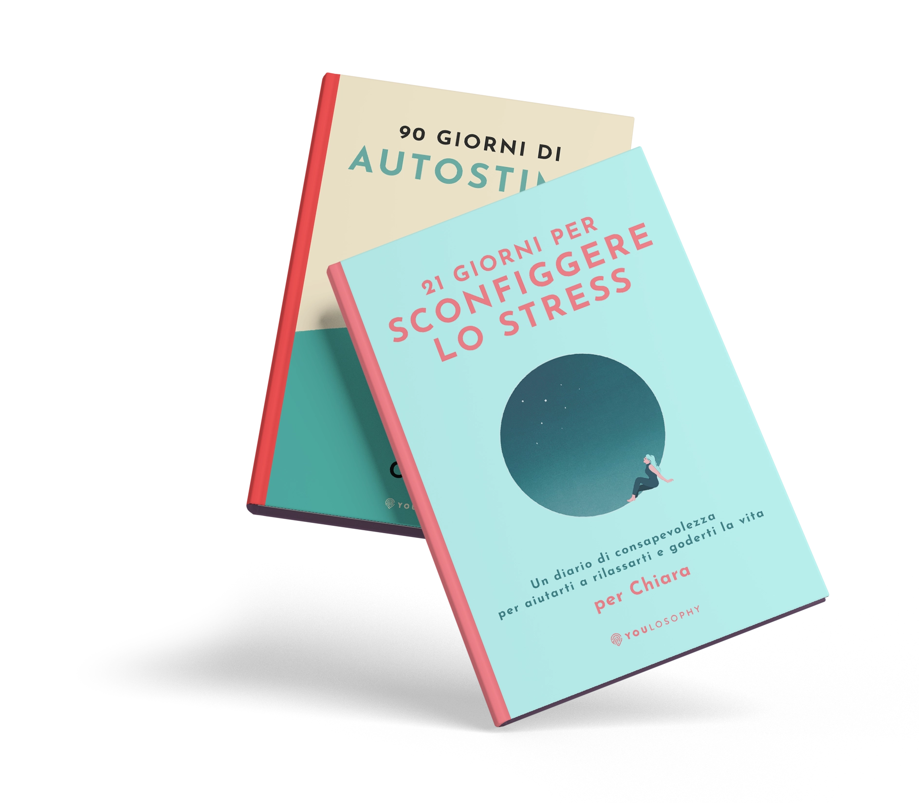Bundle del Diario dello stress (2 libri personalizzati con copertina rigida)