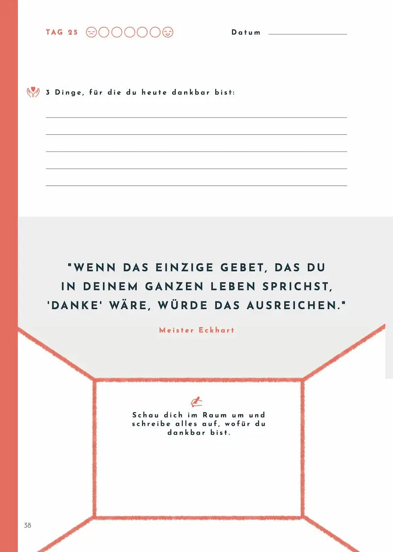 Das Dankbarkeits-Tagebuch (digital Deutsch)