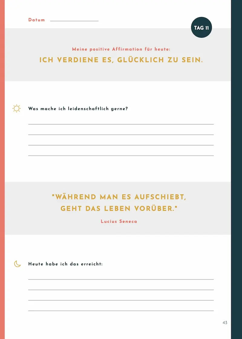 Das Prokrastinations-Journal (digital Deutsch)